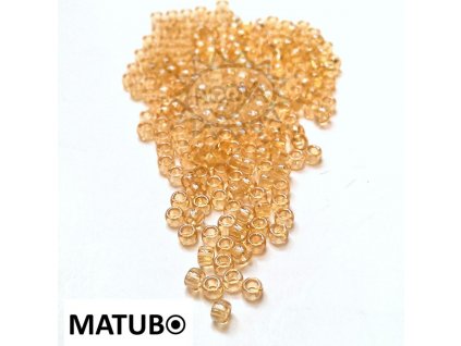 Matubo 7/0 krystal oranžový listr