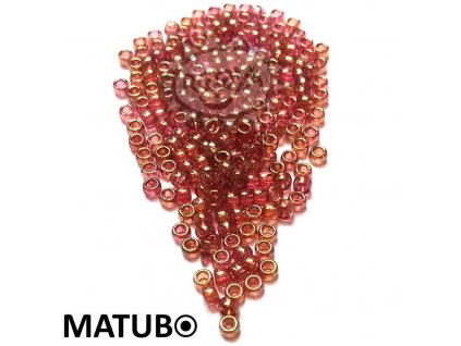 Matubo 7/0 krystal červený listr