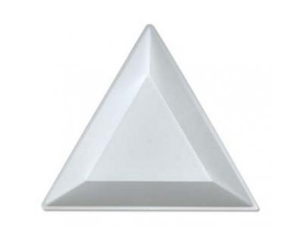 Trojúhelník-miska na korálky plast