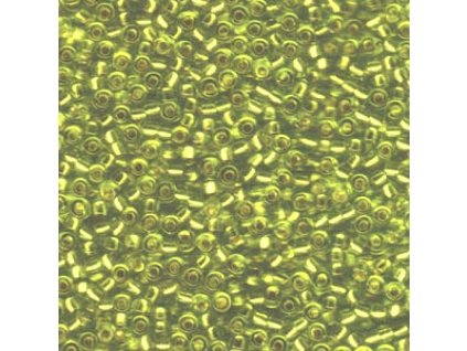 MSB 15/0 Chartreuse Silver Lined