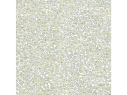 MSB 15/0 Gilt Lined White Opal