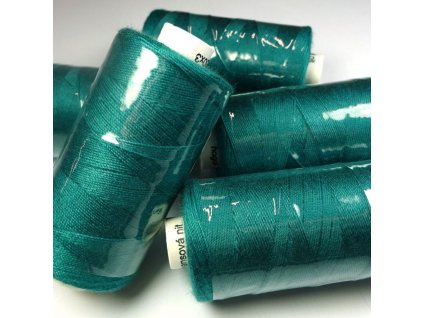 Jeansová nit petrolejová