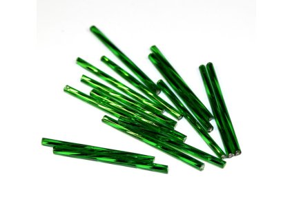 Trubičky kroucené 35 mm tmavě zelené