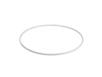 Kovový kruh bílý 10 cm