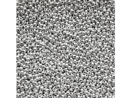 Preciosa rokajl 10/0 stříbrný