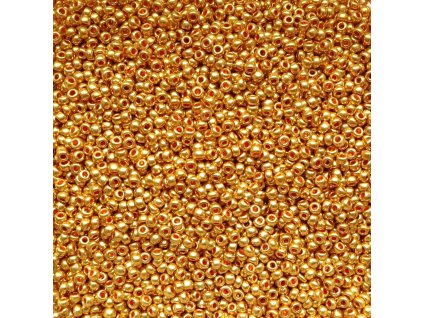Preciosa rokajl 10/0 zlatý