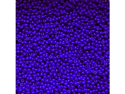 Preciosa rokajl 10/0 tm. modrý