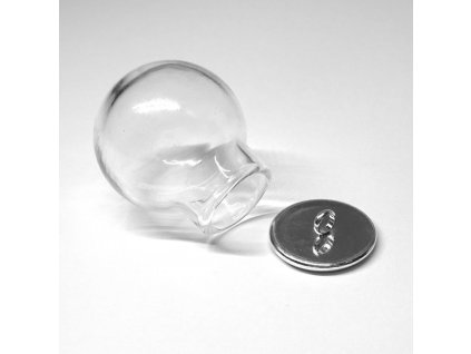 Bublinka 20 mm, víčko postříbřené