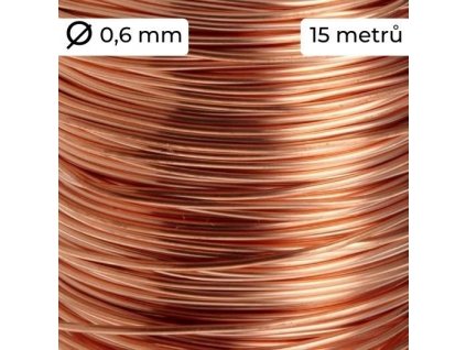 Drát měděný nelakovaný 0,6 mm