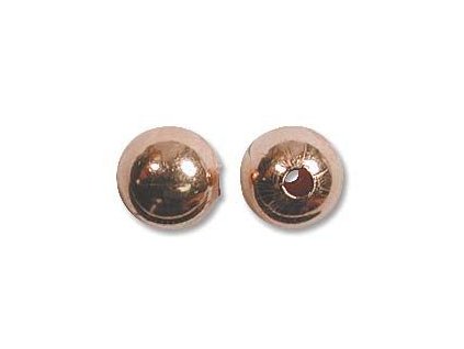 Korálek kulička 8 mm čistá měď