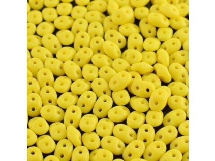 Superduo žluté limon matné