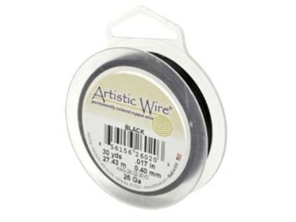 Drát měď černý lakovaný 0,8 mm