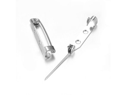 Špendlík na brož 25 mm nerez ocel