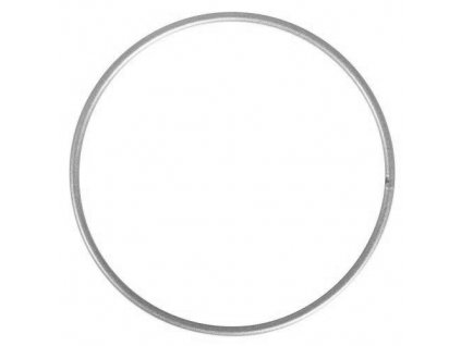 Kovový kruh stříbrný 30 cm