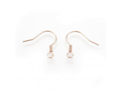 Náušnicové zapínání nerez rose gold