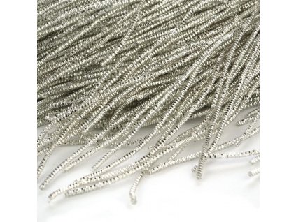 French wire hranatý 1 mm stříbrný