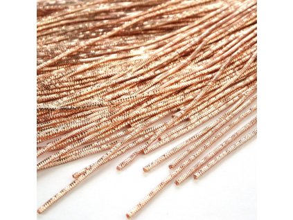 French wire hranatý 1 mm rose gold