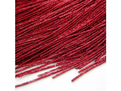 French wire hranatý 1 mm vínový