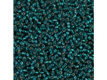 MSB 11/0 Silver Lined Transp Dk Teal