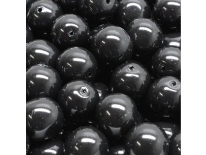 Kuličky 10 mm černé voskované