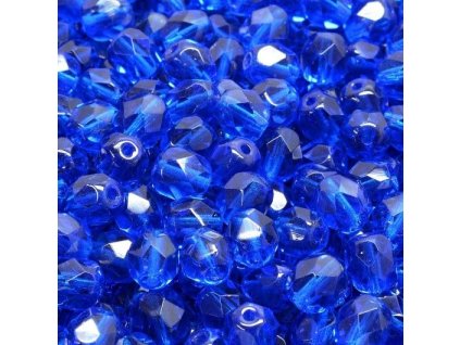 Ohňovky 6 mm průhledné modré