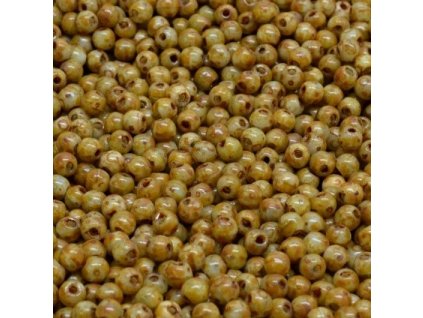 Kuličky 3 mm tyrkys travertin
