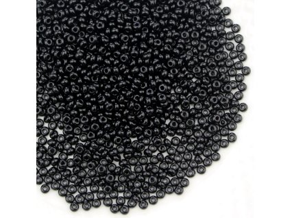 Preciosa rokajl 6/0 černý