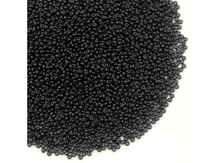 Preciosa rokajl 10/0 černý