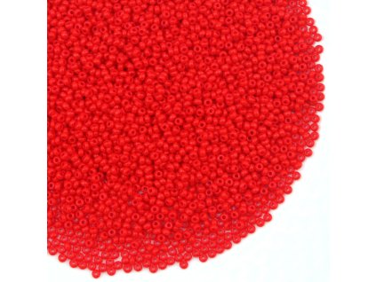 Preciosa rokajl 10/0 červený sytý