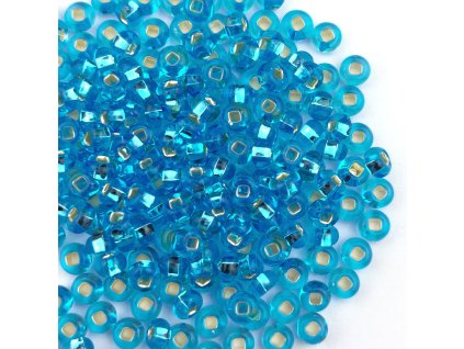 Preciosa rokajl 6/0 tyrkys s průtahem