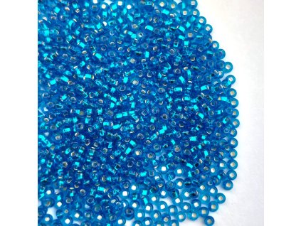 Preciosa rokajl 10/0 tyrkys + průtah