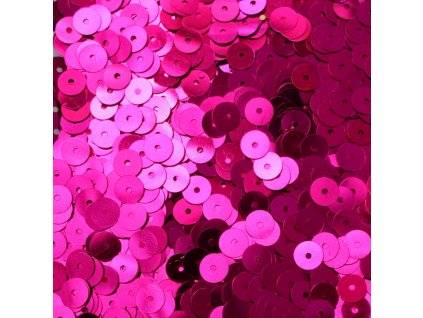 Flitry hladké 6 mm tmavě růžové