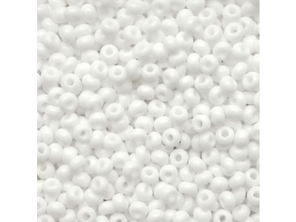 Preciosa rokajl 6/0 bílý