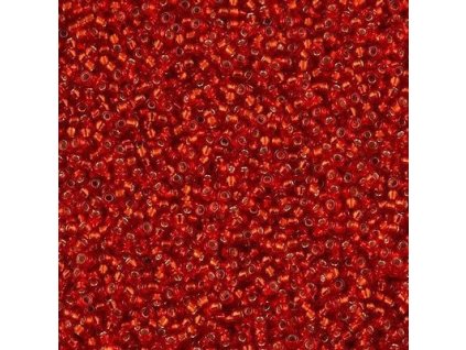 MSB 15/0 Flame Red Silver Lined