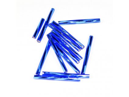 Trubičky kroucené 35 mm modré