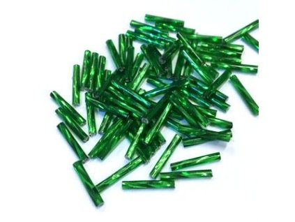 Trubičky kroucené 15 mm tmavě zelené