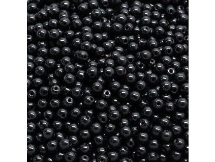 Kuličky 3mm černé jet