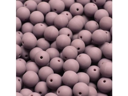Kuličky 6 mm sytě fialové mat