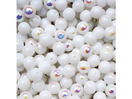 Kuličky 8 mm bílé AB