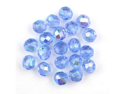 Ohňovky 8 mm průhledné modré AB