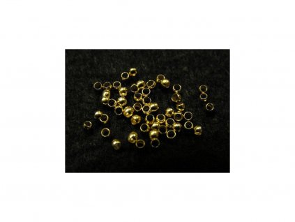 Zamačkávací rokajl zlatý 1.2mm