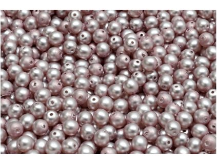 Voskované perly 4 mm sv. fialové matné