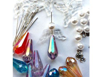 Sada na výrobu andílků z korálků