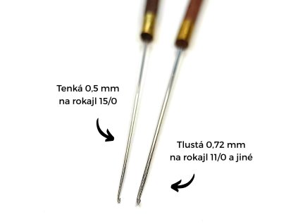 Aari jehla needle na korálkovou výšivku, tambour embroidery
