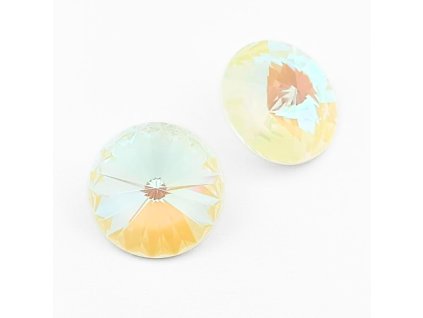 Swarovski® rivoli 14 mm Crystal Light Grey DeLite