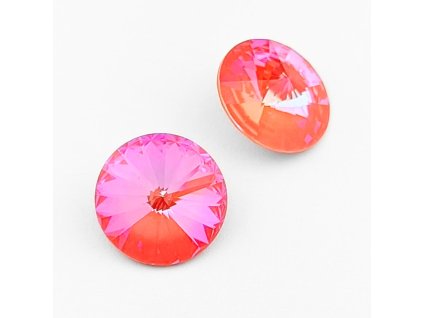 Swarovski® rivoli 14 mm Crystal Orange Glow DeLite