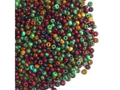 Preciosa rokajl 10/0 mix tm. travertin