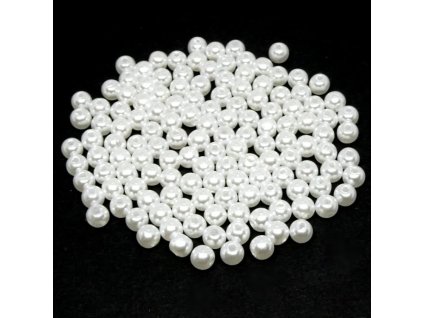 plastová perla 6 mm
