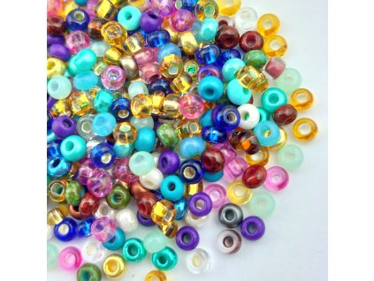 Preciosa rokajl 8/0 mix modrofialový