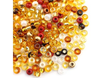 Preciosa rokajl 8/0 mix vánoční